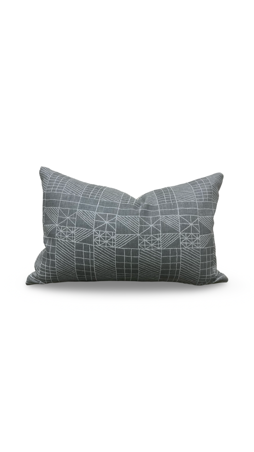 Architects Quilt 12X18" Knife Edge Decorative Lumbar Pillow
