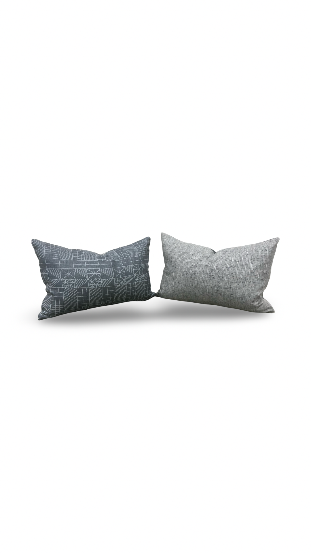 Architects Quilt 12X18" Knife Edge Decorative Lumbar Pillow