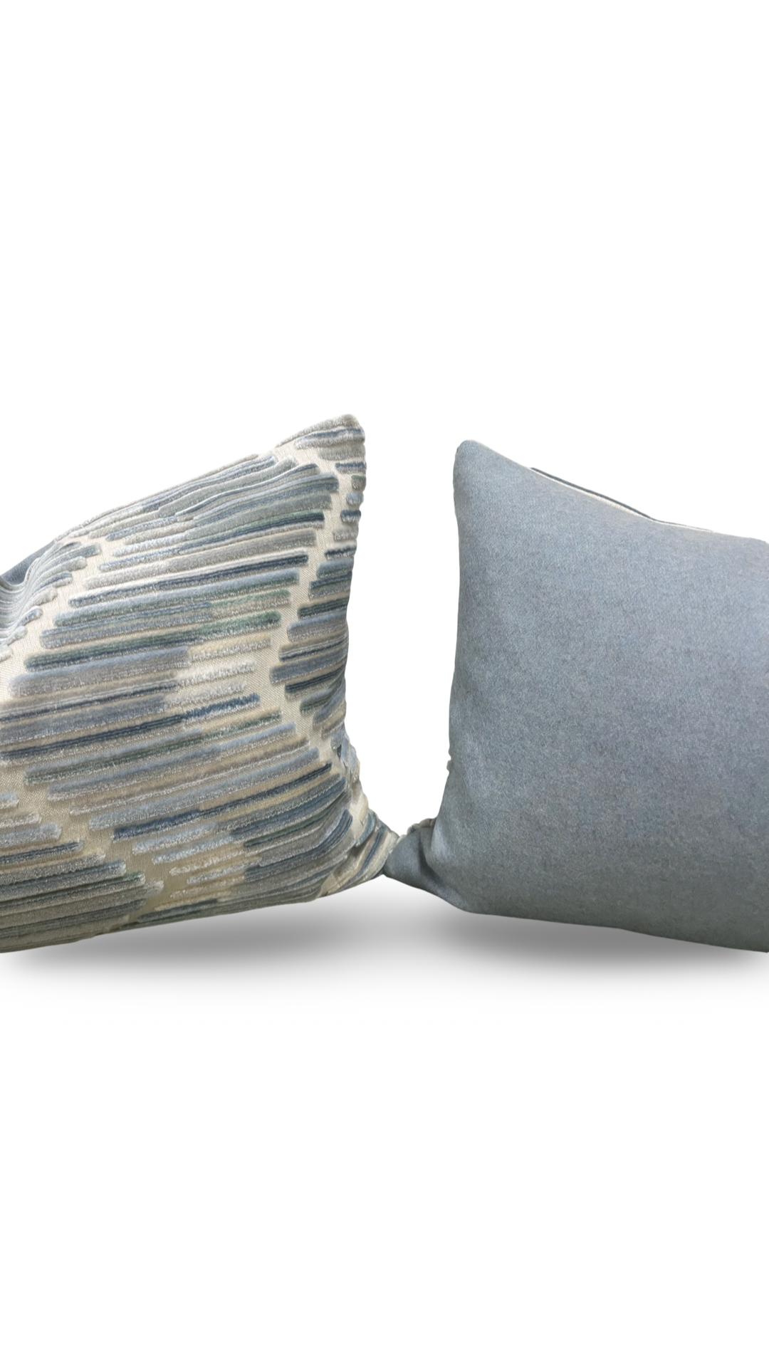 Designer Fabric Highs And Lows Silver 12x18" Knife Edge Lumbar Pillow