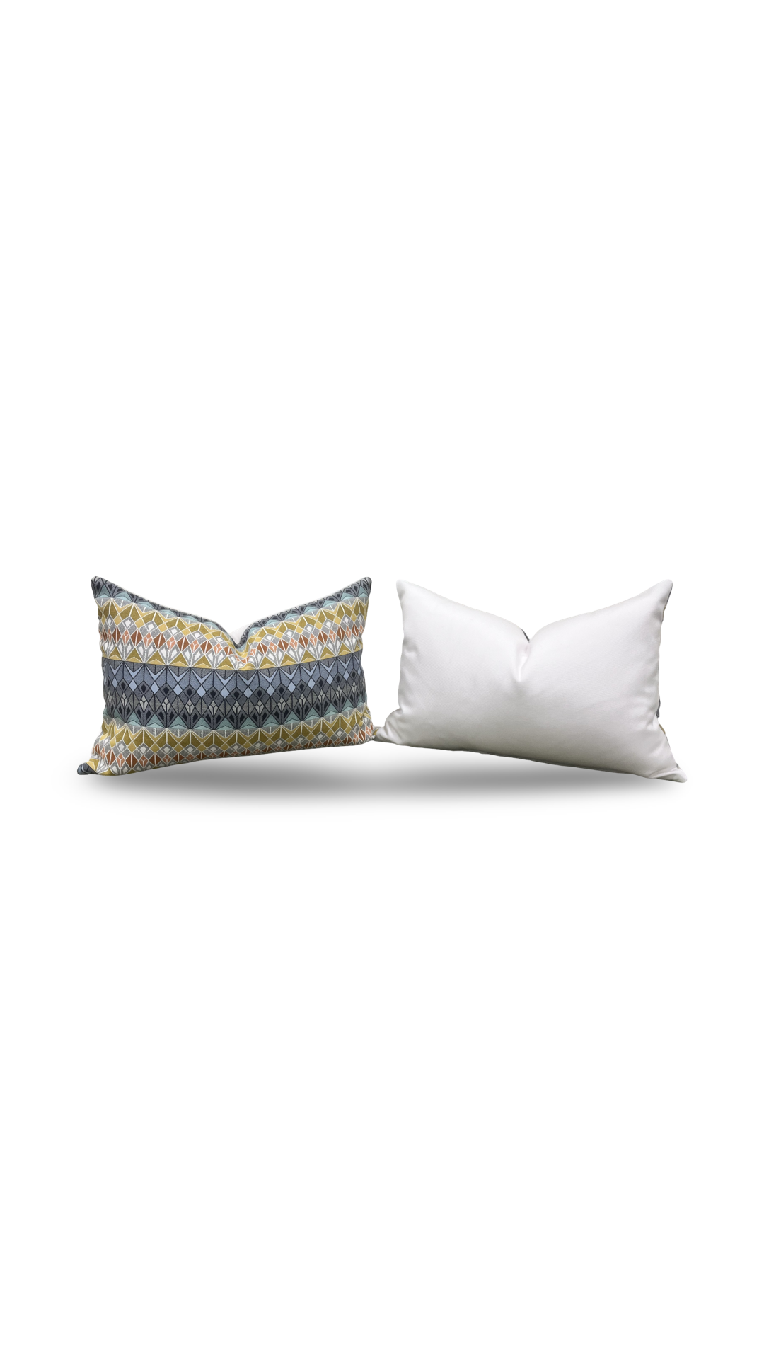 Luxury Fabric Vitreum Toscanini Glass 12x18" Knife Edge Decorative Lumbar Pillow