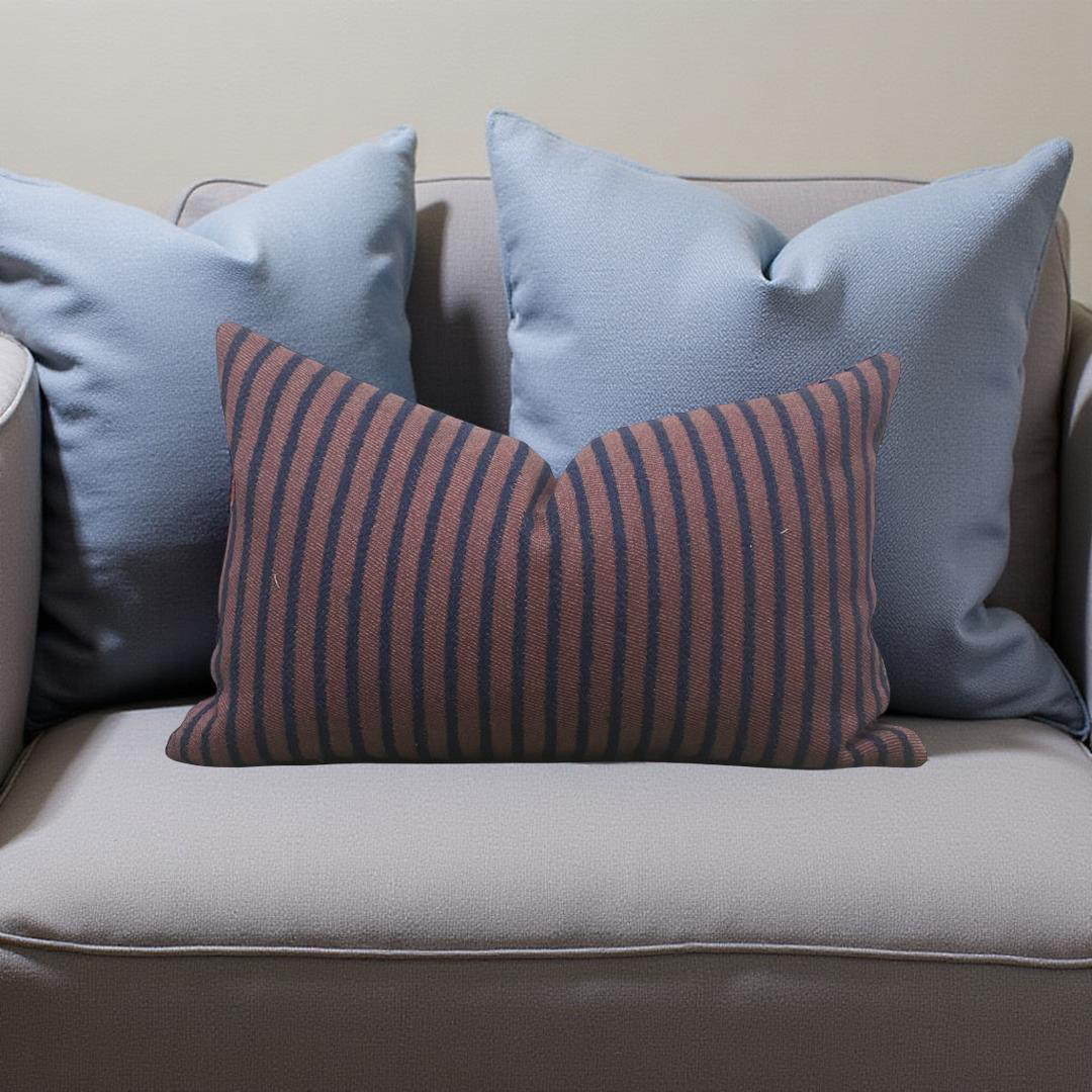 Lumbar Pillow Halyard-Berry 12x18" Knife Edge Cover