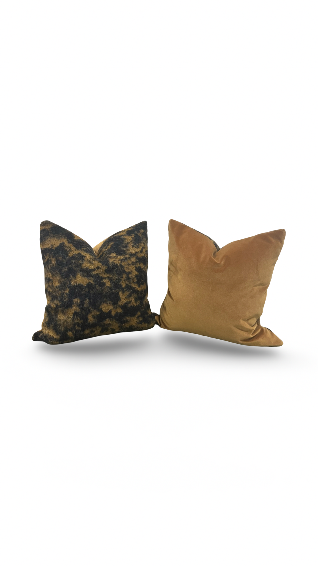 Designer Fabric Pampa Fauve 20X20" Knife Edge Decorative Throw Pillow