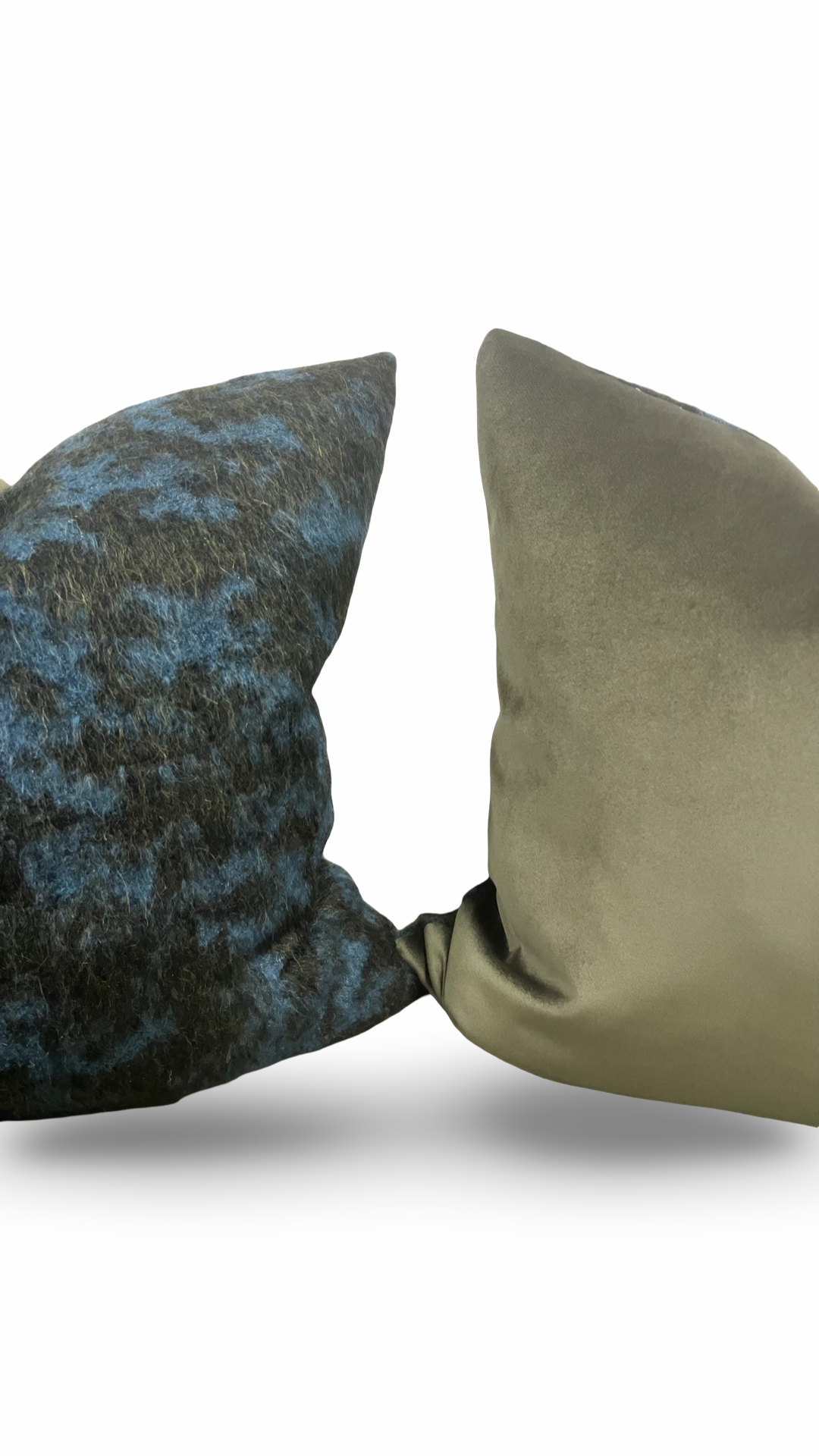 Designer Fabric Pampa Mousse 22x22" Knife Edge Decorative Throw Pillow