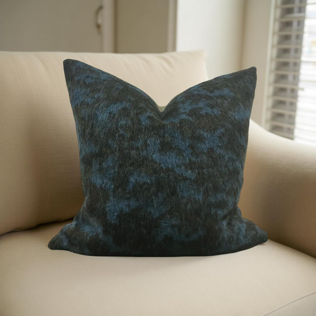 Designer Fabric Pampa Mousse 22x22" Knife Edge Decorative Throw Pillow