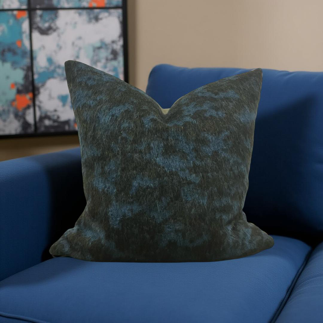 Designer Fabric Pampa Mousse 22x22" Knife Edge Decorative Throw Pillow