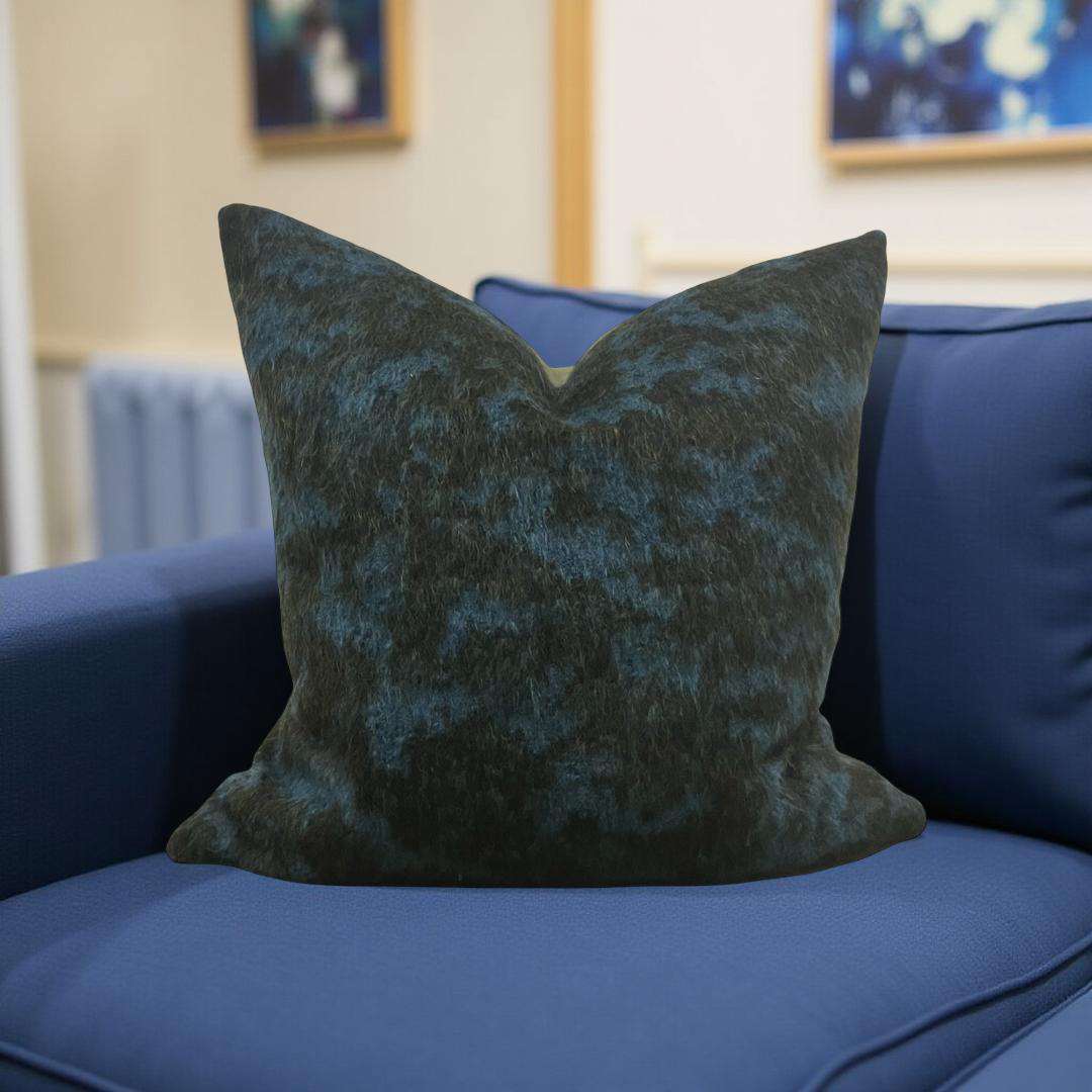 Designer Fabric Pampa Mousse 22x22" Knife Edge Decorative Throw Pillow