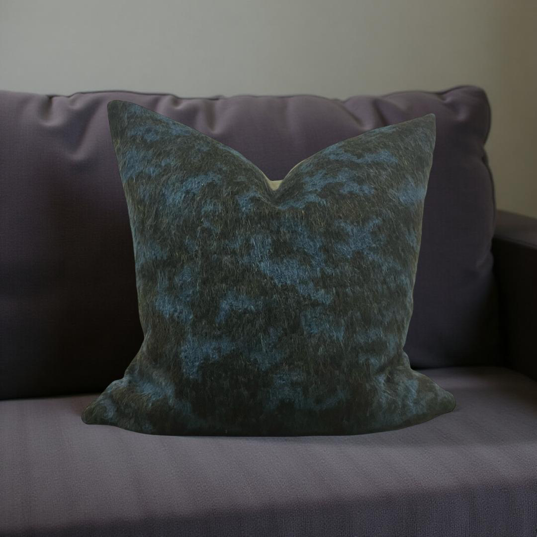 Designer Fabric Pampa Mousse 22x22" Knife Edge Decorative Throw Pillow