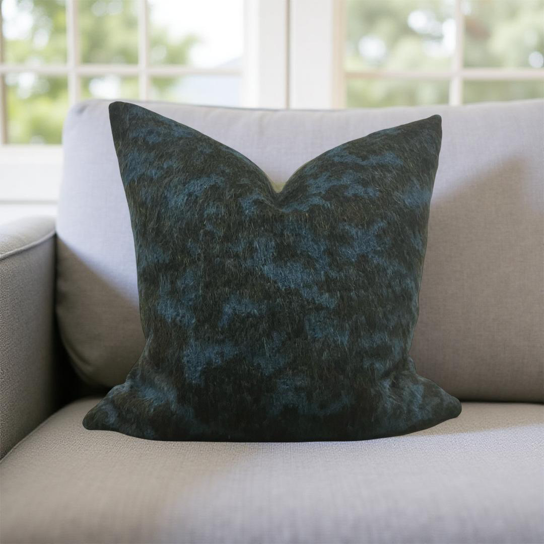 Designer Fabric Pampa Mousse 22x22" Knife Edge Decorative Throw Pillow