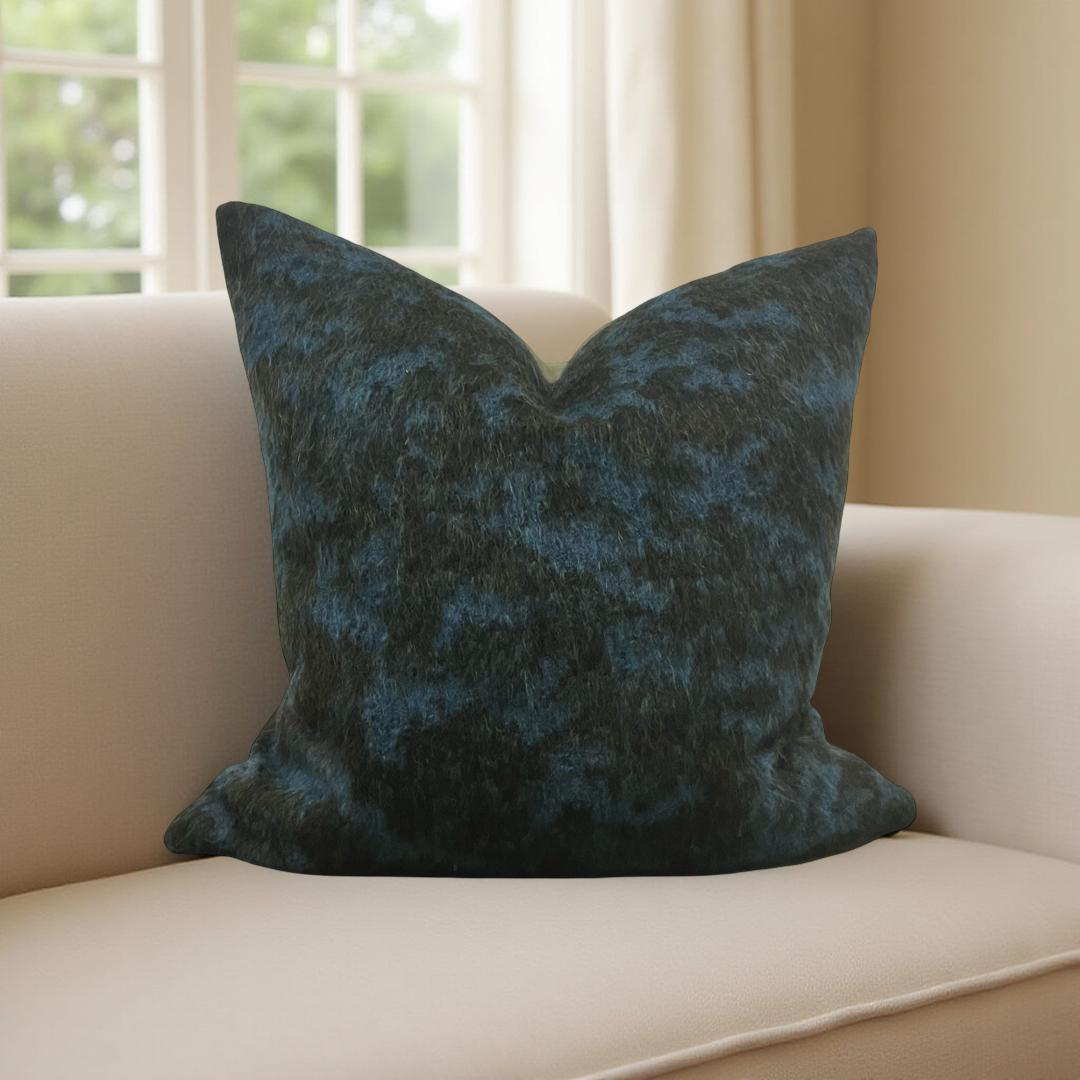 Designer Fabric Pampa Mousse 22x22" Knife Edge Decorative Throw Pillow