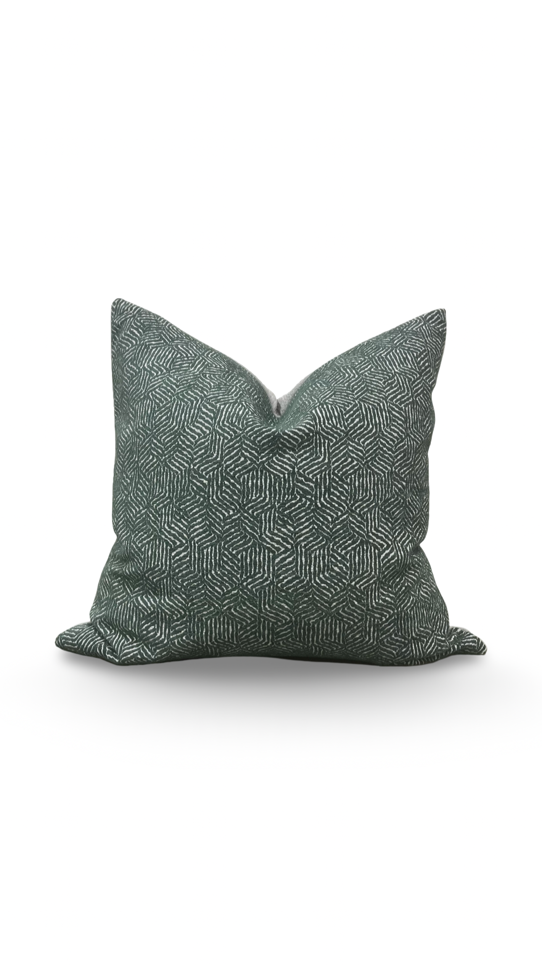 Luxury Fabric Faceted Fields Peacock 22x22" Knife Edge Decorative Throw Pillow