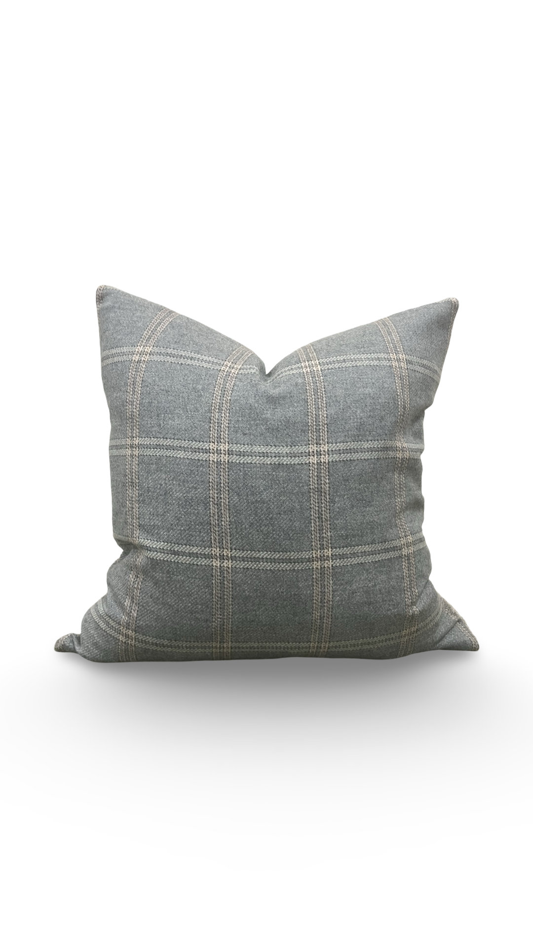 Mulberry Plaid Decorative Pillow 22x22" Knife Edge Cover