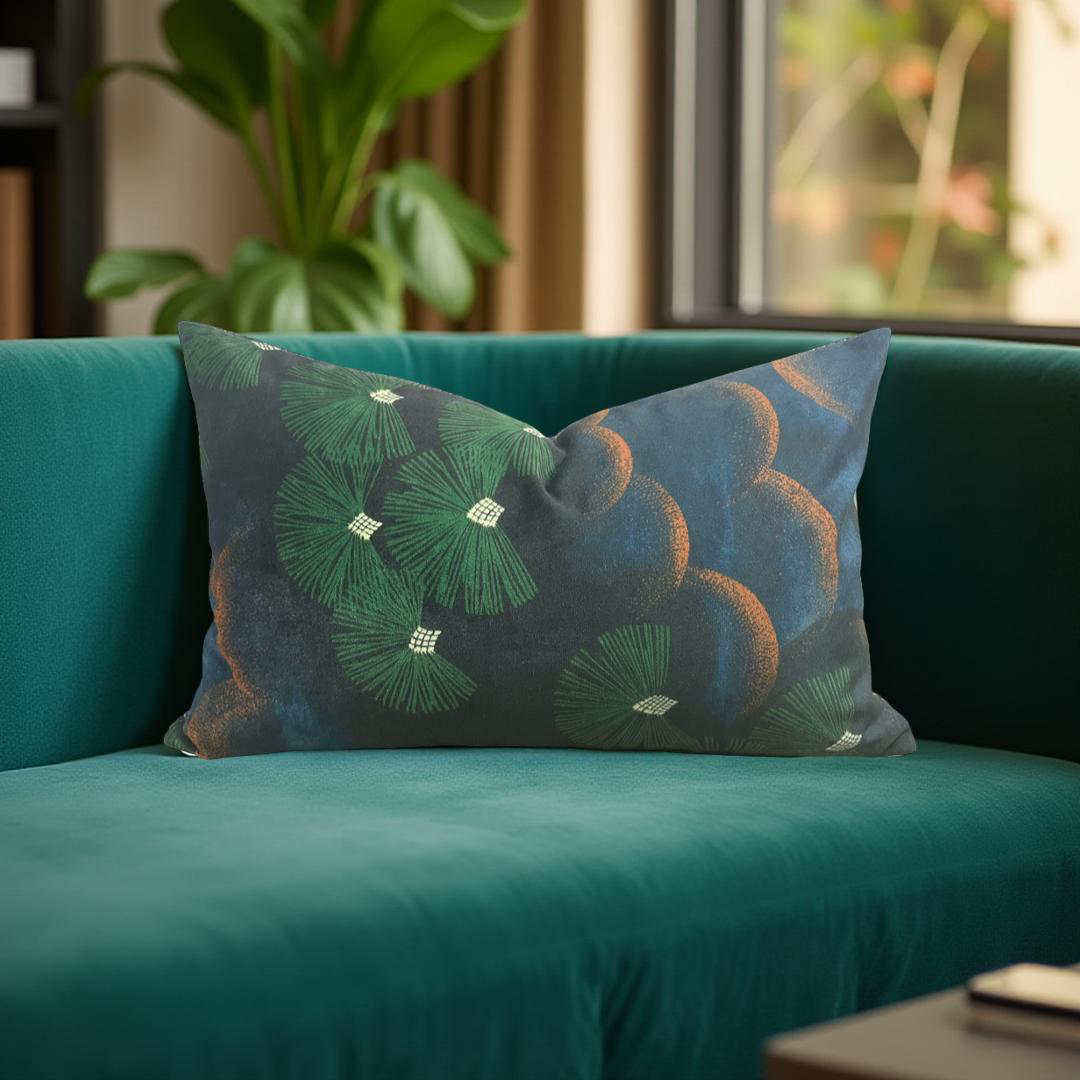 Lily Pond 12x18" Knife Edge Decorative Throw Pillow