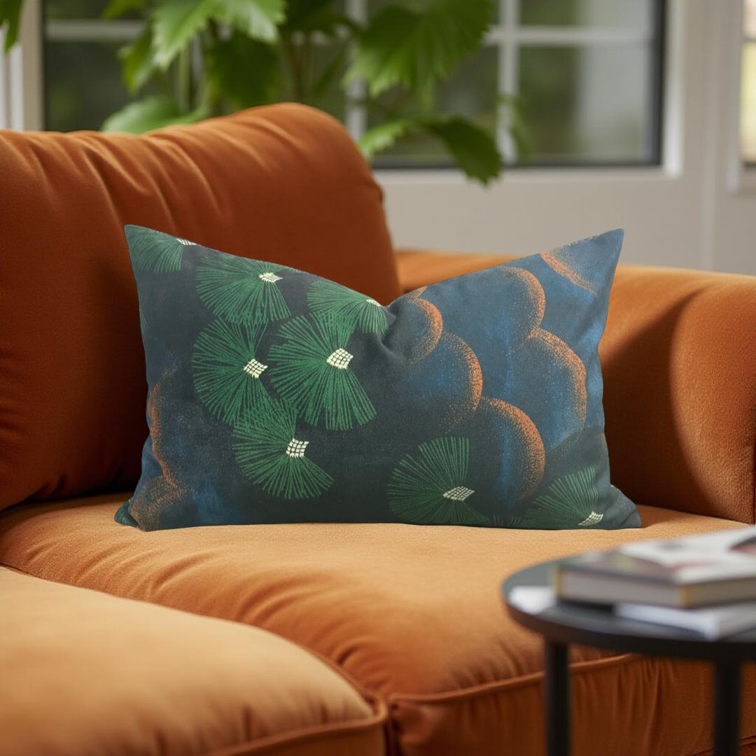 Lily Pond 12x18" Knife Edge Decorative Throw Pillow