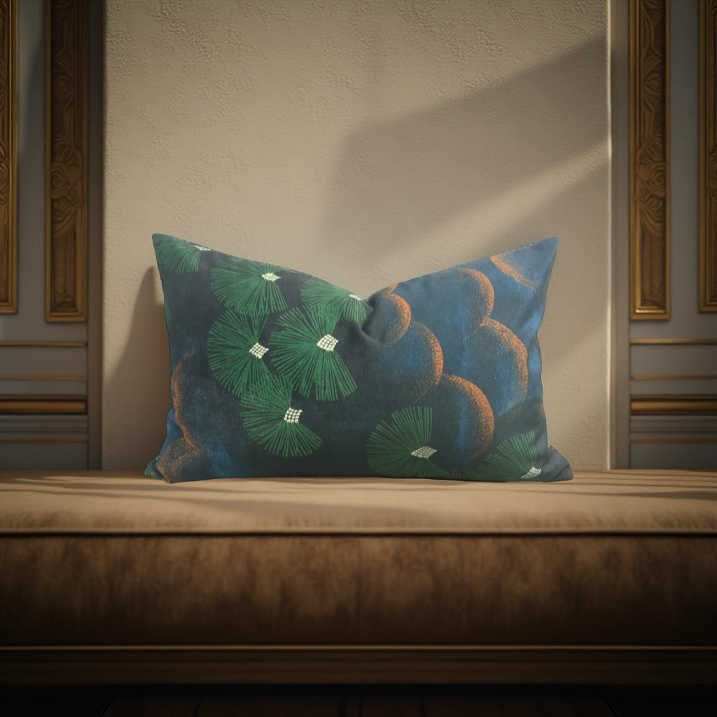 Lily Pond 12x18" Knife Edge Decorative Throw Pillow