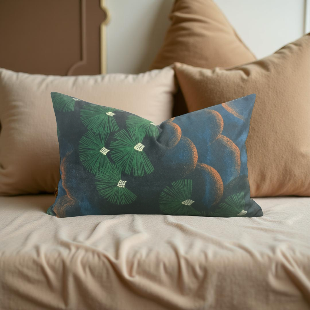 Lily Pond 12x18" Knife Edge Decorative Throw Pillow