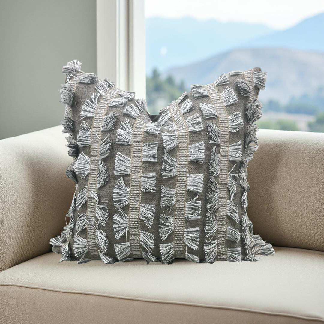 Myro Stone 20x20" Knife Edge Decorative Throw Pillow