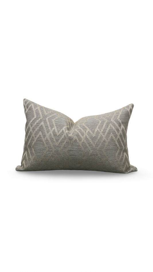 Lumbar Pillow Dana Taupe 12x18" Knife Edge Cover