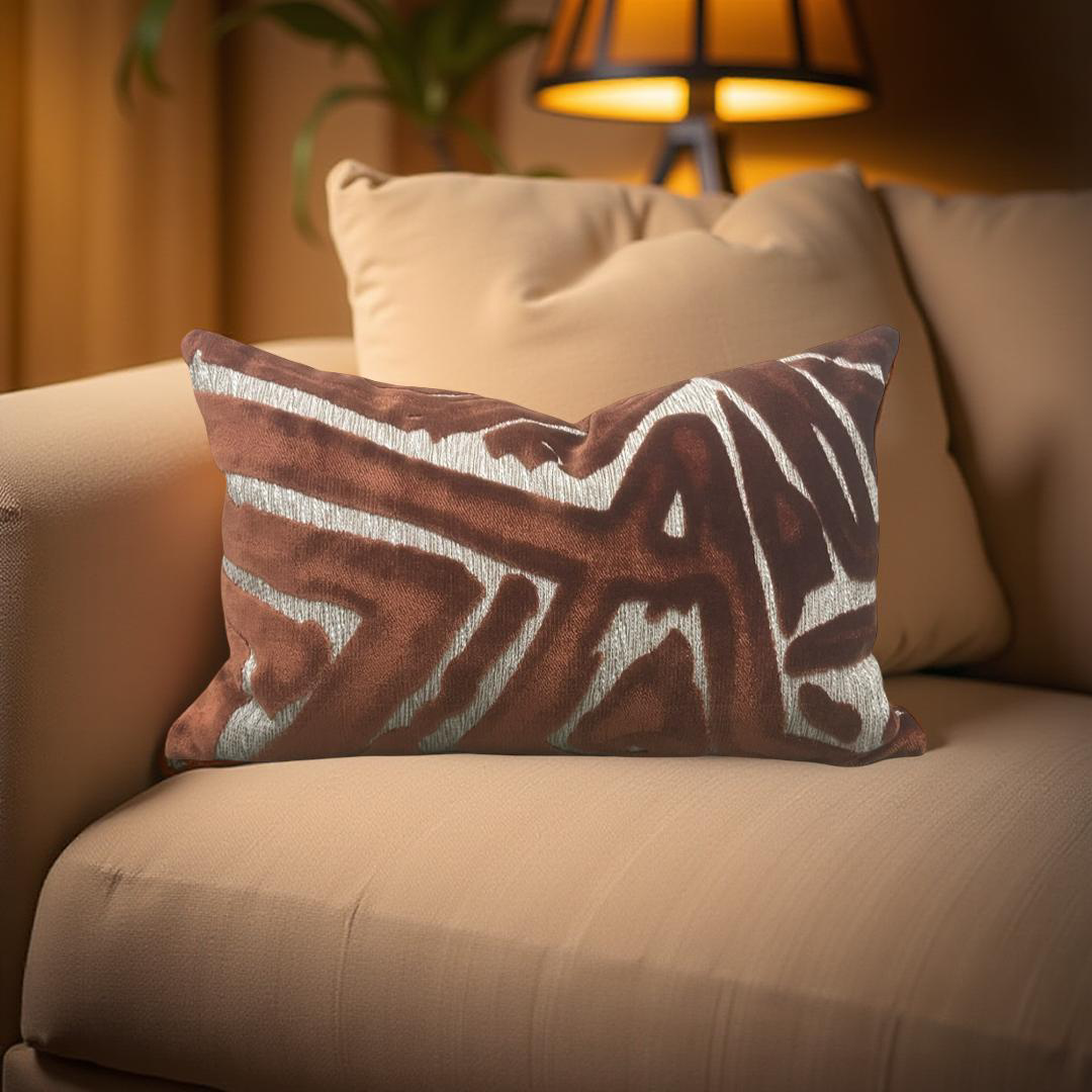 ACDC Spice 12x18" Knife Edge Decorative Lumbar Pillow