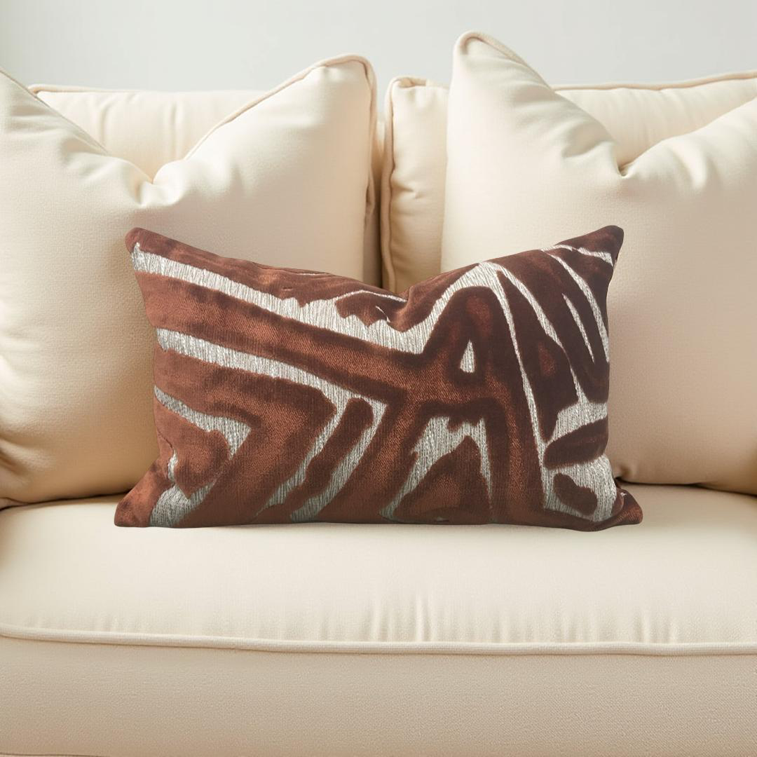 ACDC Spice 12x18" Knife Edge Decorative Lumbar Pillow