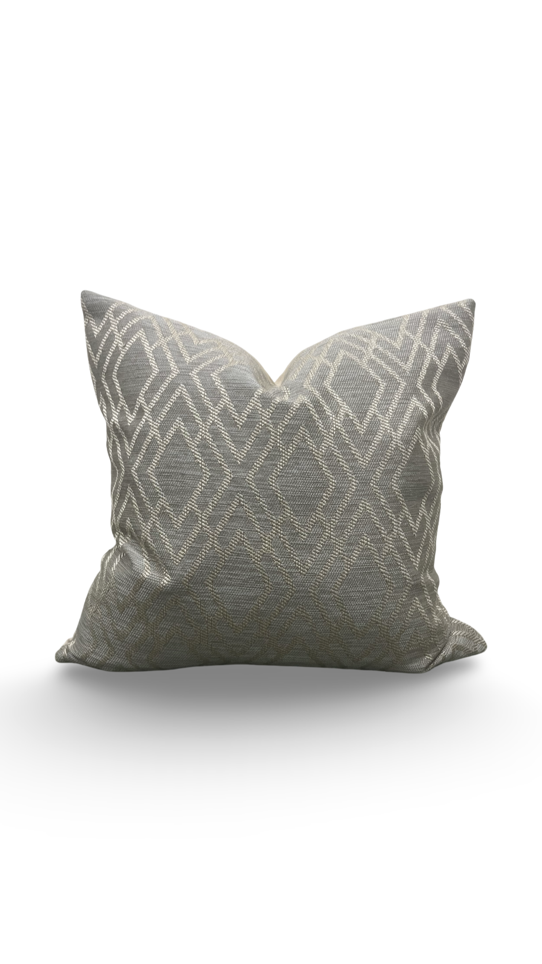 Decorative Pillow Dana Taupe 20x20" Knife Edge Throw Pillow