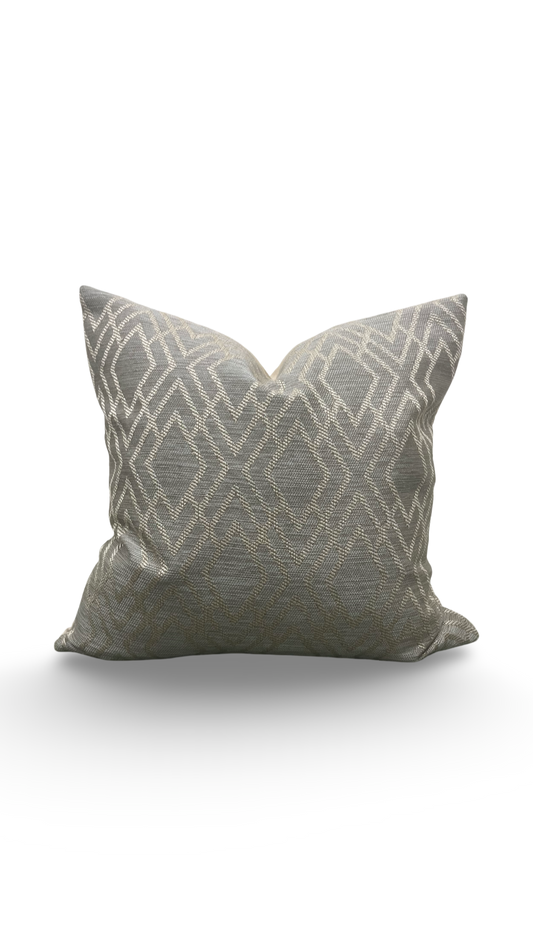 Decorative Pillow Dana Taupe 20x20" Knife Edge Throw Pillow