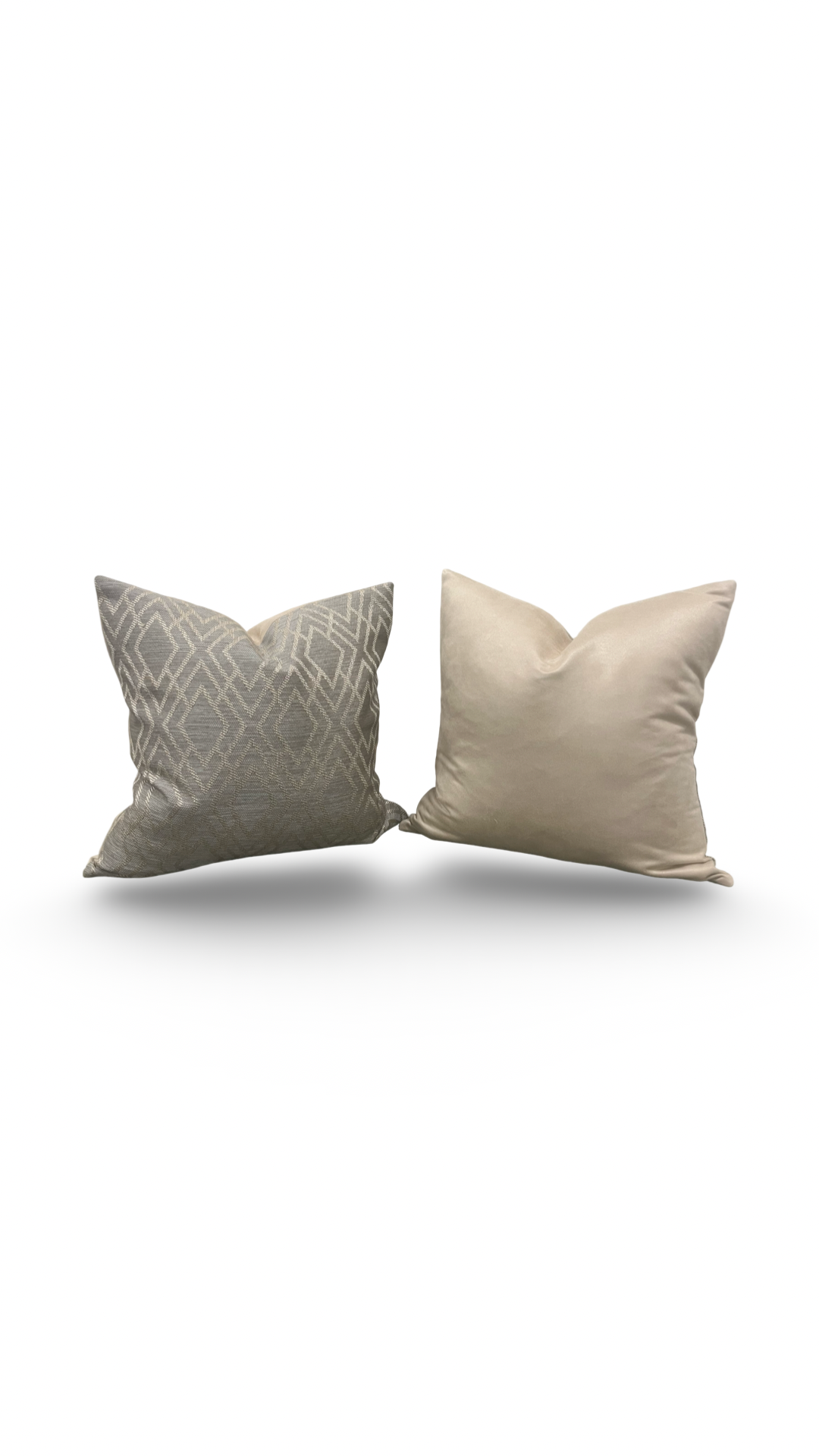 Decorative Pillow Dana Taupe 20x20" Knife Edge Throw Pillow