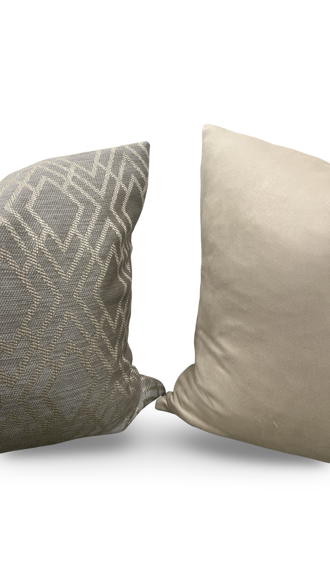 Decorative Pillow Dana Taupe 20x20" Knife Edge Throw Pillow