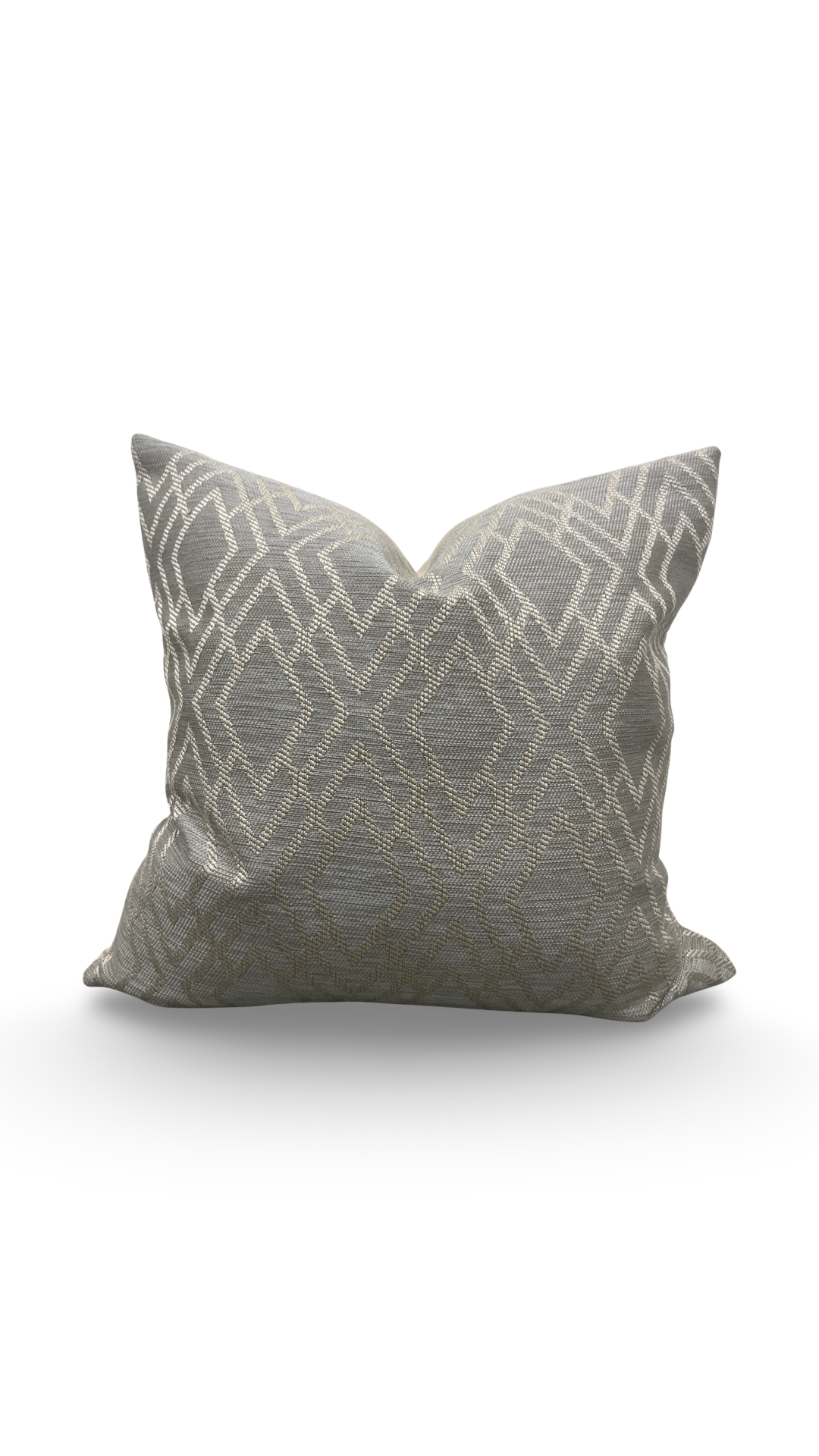 Decorative Pillow Dana Taupe 20x20" Knife Edge Throw Pillow