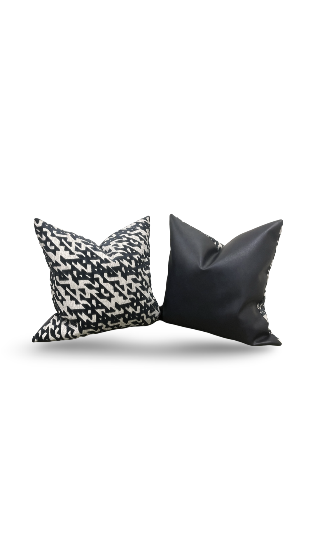 Tessellation Memo Midnight 22X22" Knife Edge Decorative Pillow