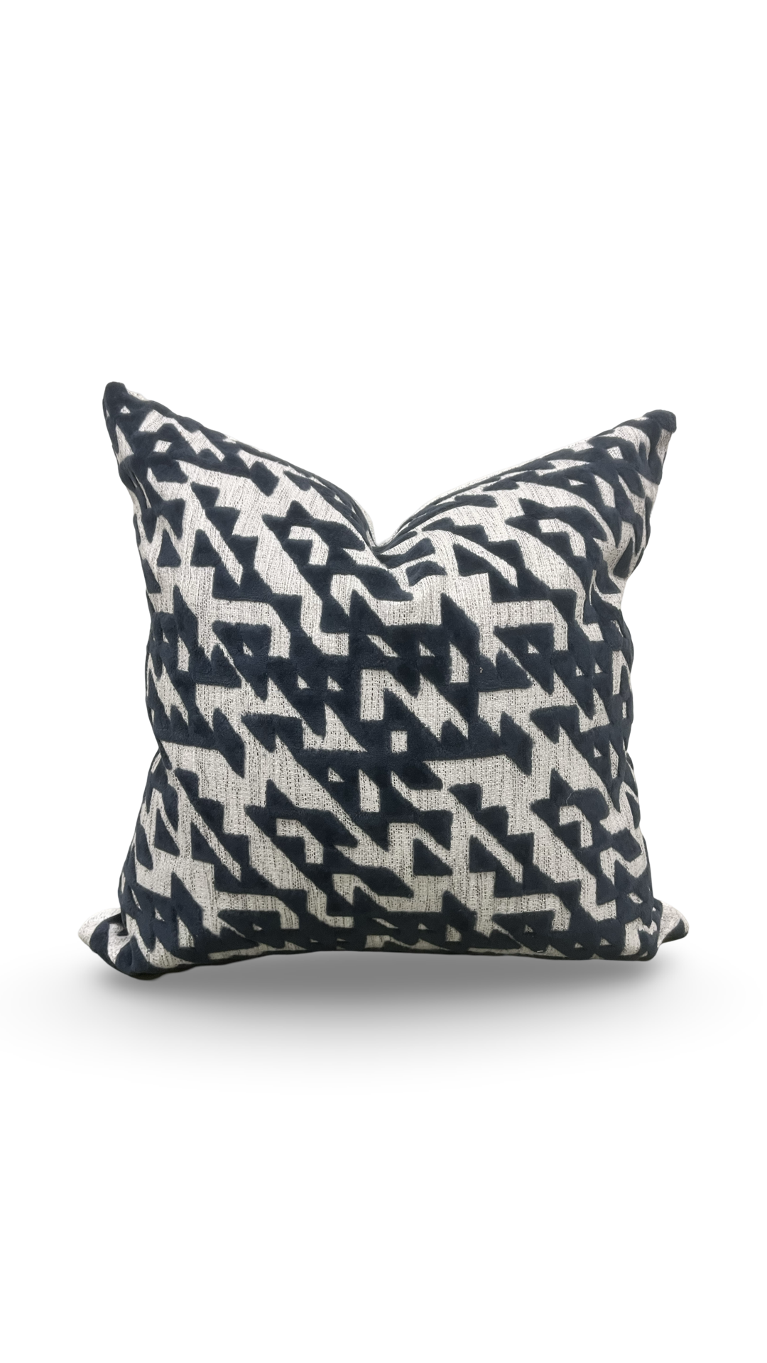 Tessellation Memo Midnight 22X22" Knife Edge Decorative Pillow