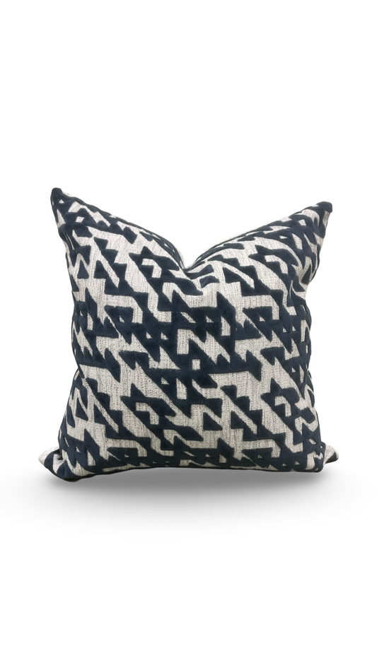 Tessellation Memo Midnight 18X18" Knife Edge Decorative Pillow