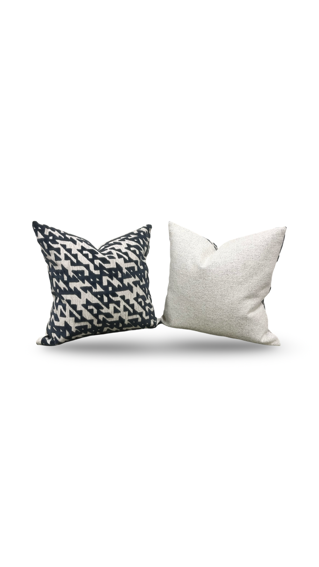 Tessellation Memo Midnight 18X18" Knife Edge Decorative Pillow