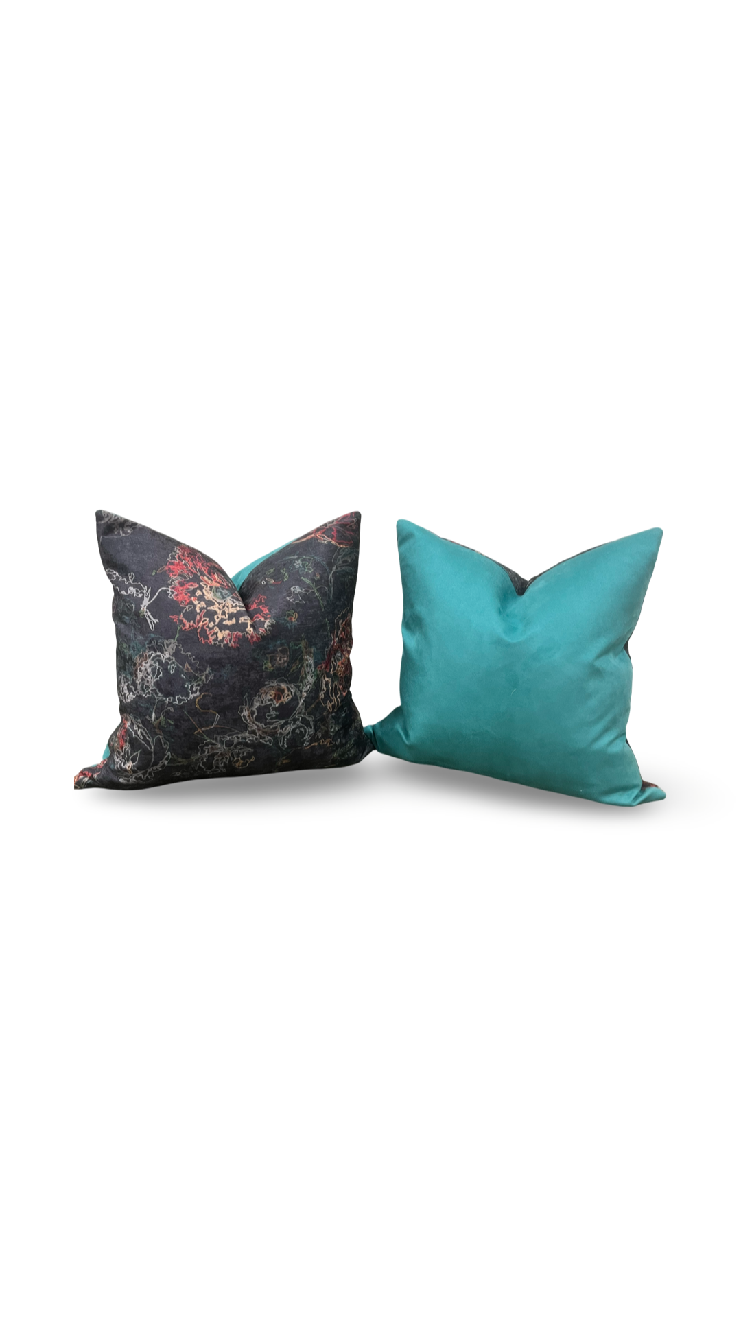 Designer Fabric Selena Nocturnal Jubilant 20x20" Knife Edge Decorative Throw Pillow