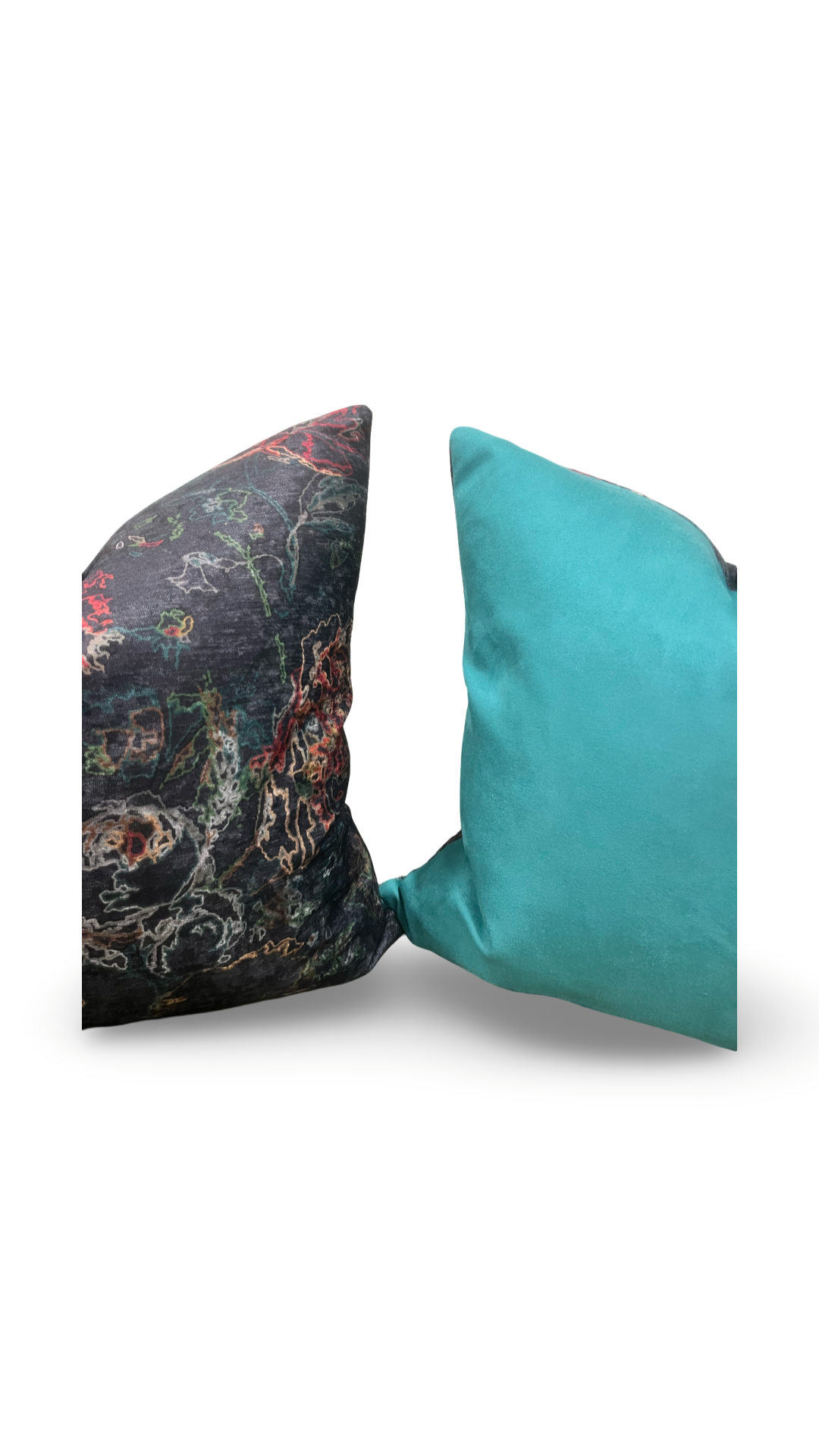 Designer Fabric Selena Nocturnal Jubilant 20x20" Knife Edge Decorative Throw Pillow
