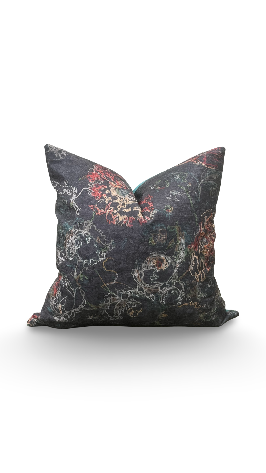 Designer Fabric Selena Nocturnal Jubilant 20x20" Knife Edge Decorative Throw Pillow