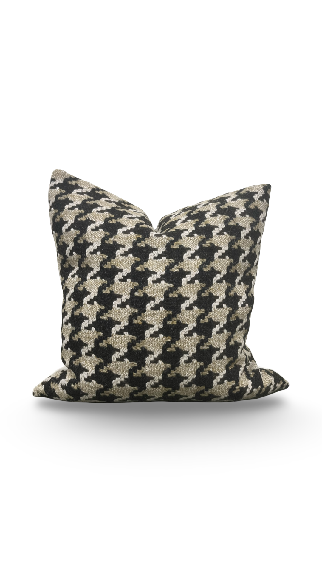 Designer Fabric Brigitte Camel 22x22" Knife Edge Decorative Throw Pillow
