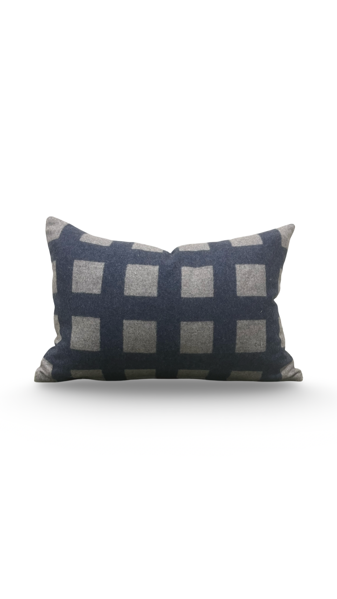 Union Square Lumbar Pillow in Blue Jay 12x18" Knife Edge Cover