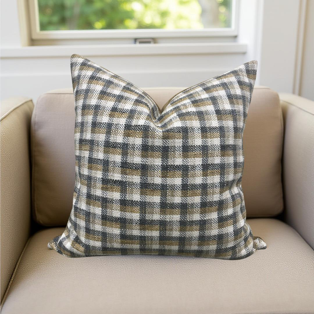 Designer Fabric Chattanooga Bedrock 22x22" Knife Edge Decorative Throw Pillow