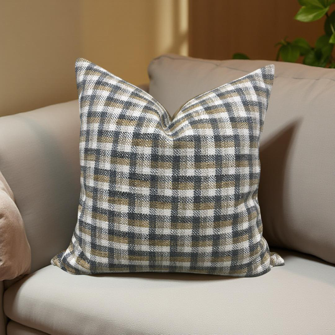 Designer Fabric Chattanooga Bedrock 22x22" Knife Edge Decorative Throw Pillow