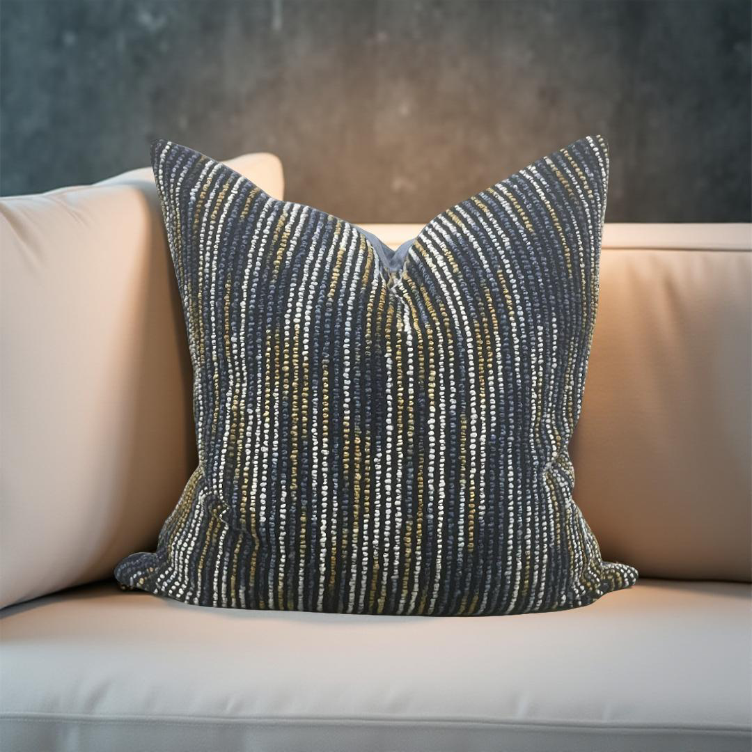 Color Field Midnight Bloom 22x22" Knife Edge Decorative Throw Pillow