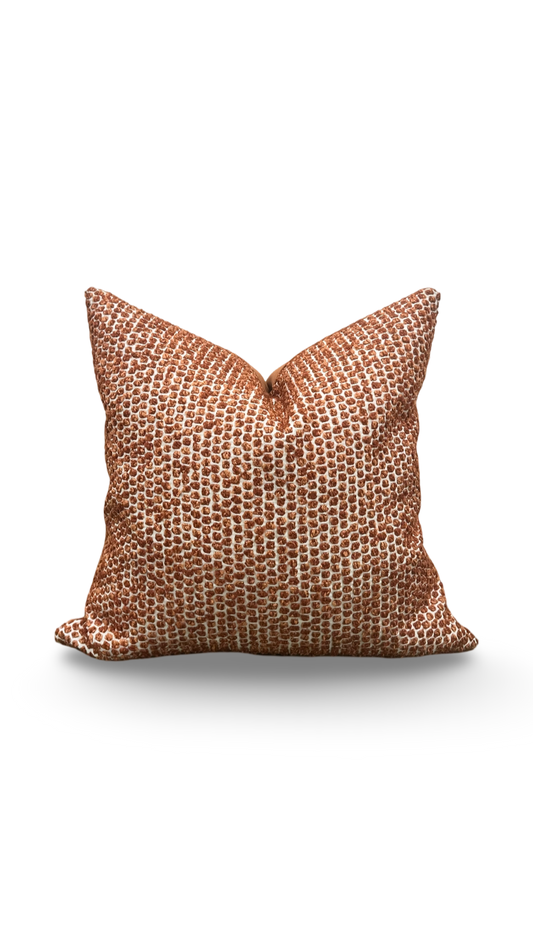 Trinity Rust 18X18" Knife Edge Decorative Throw Pillow