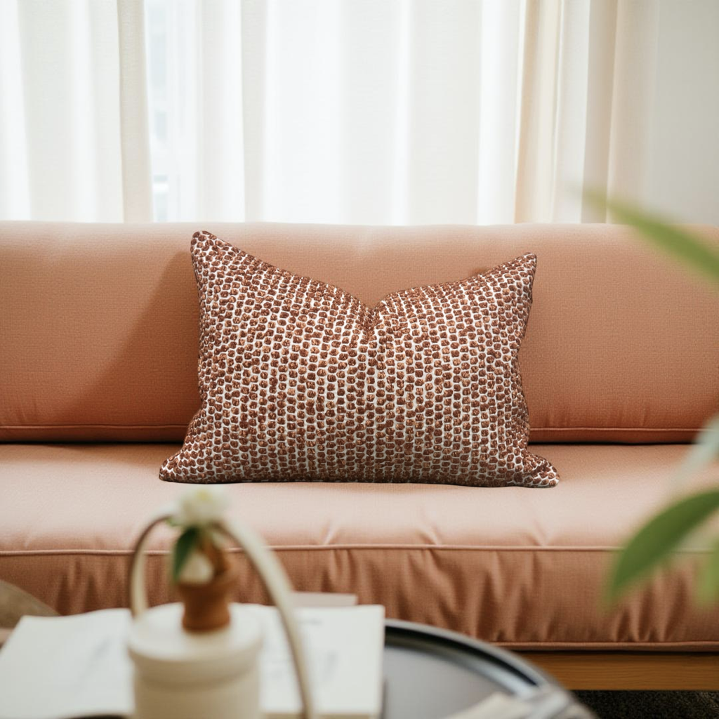 Trinity Rust 12X18" Knife Edge Decorative Lumbar Pillow