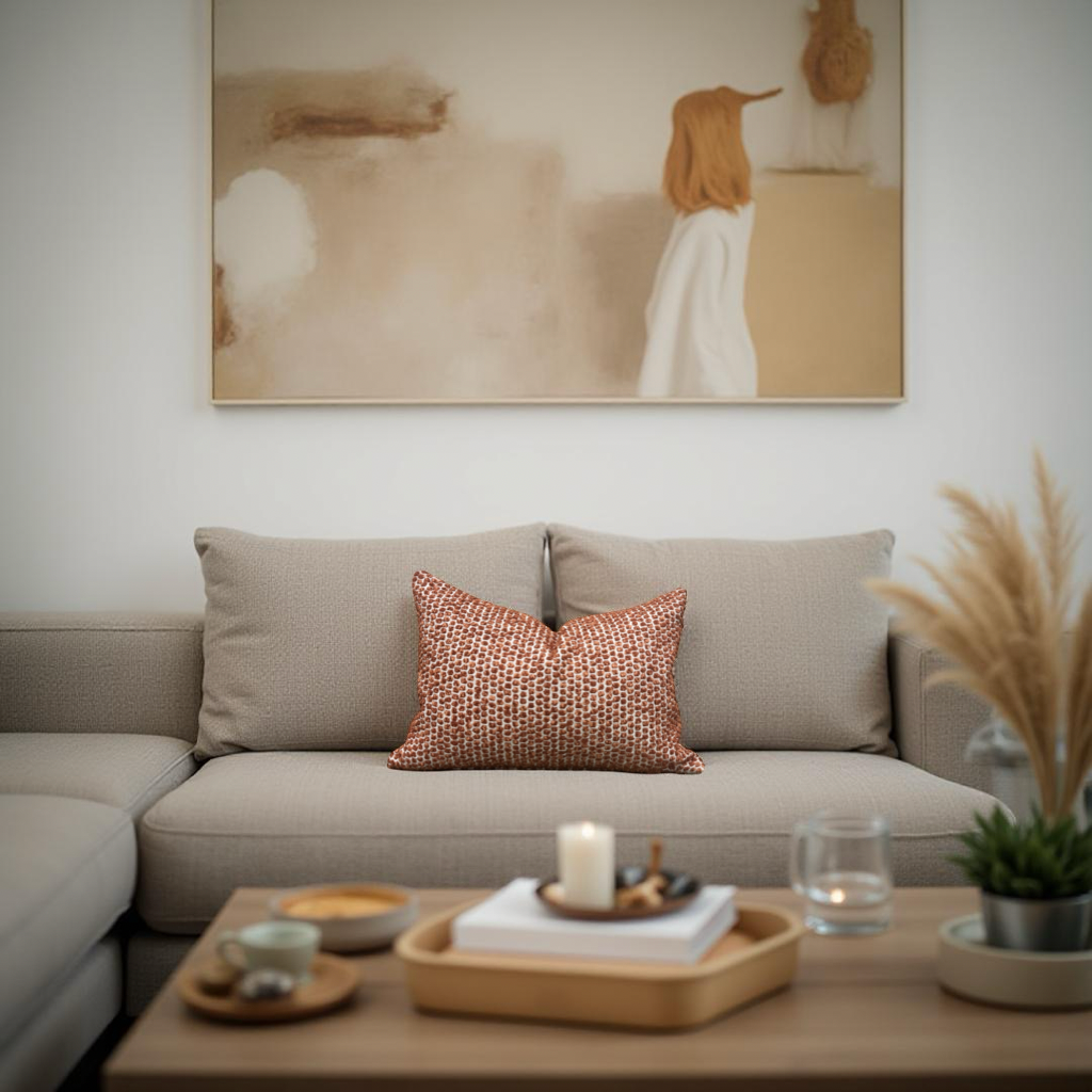 Trinity Rust 12X18" Knife Edge Decorative Lumbar Pillow