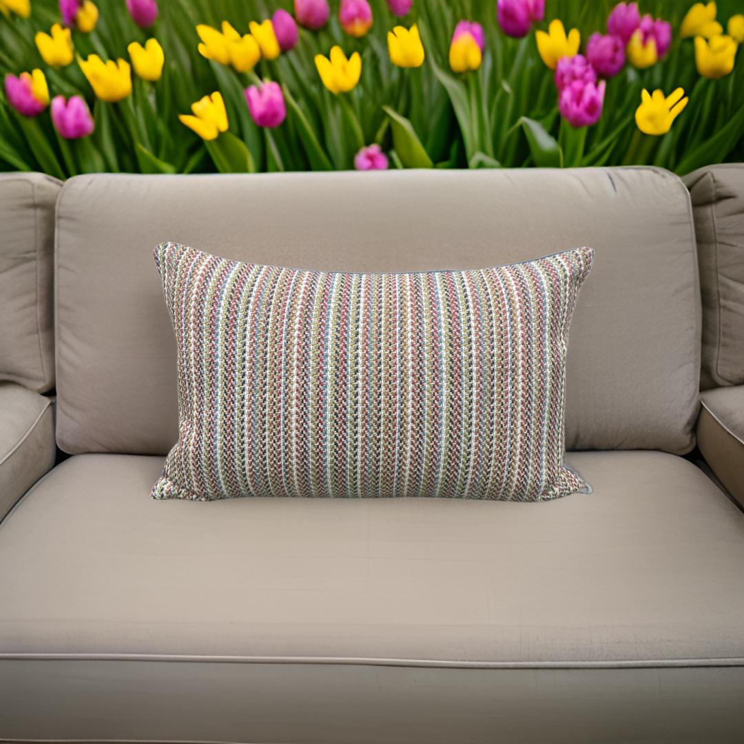 Esker Multi 12X18" Knife Edge Decorative Pillow