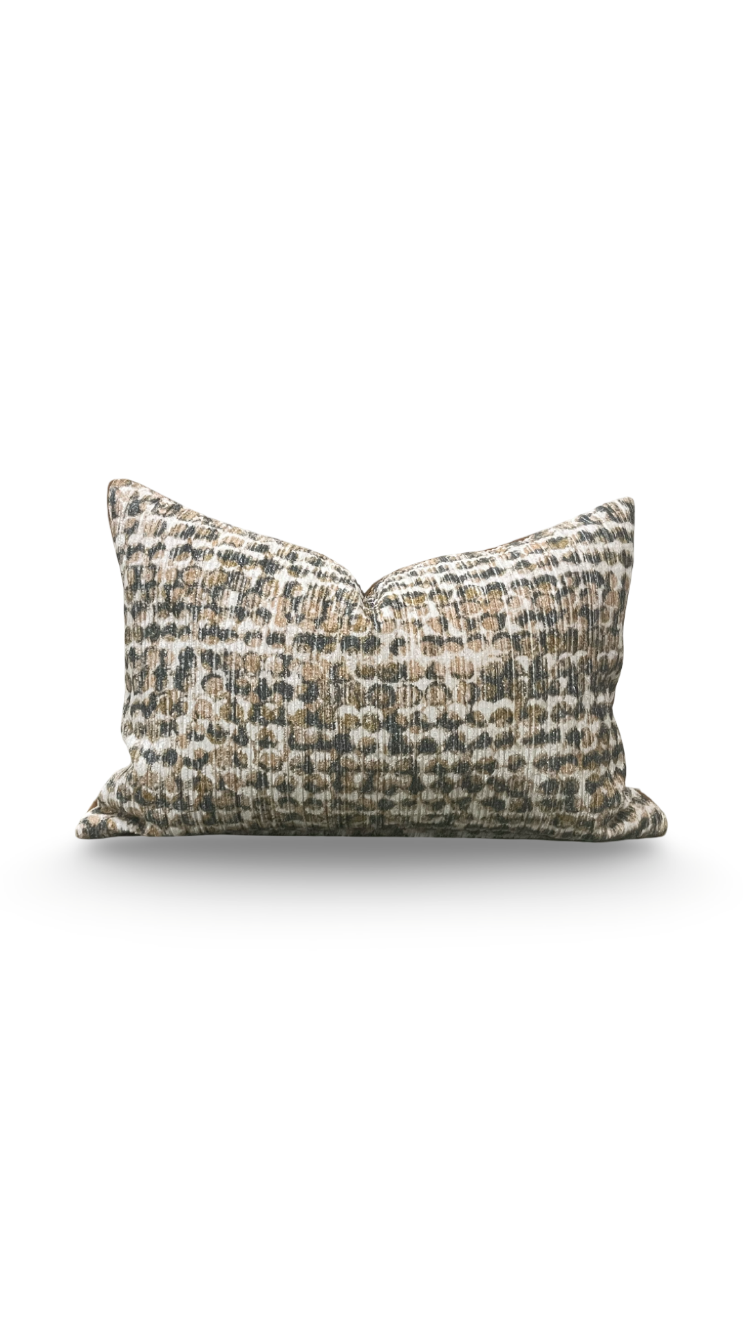 Designer Fabric Ezri Sorbet 12x18" Knife Edge Lumbar Pillow