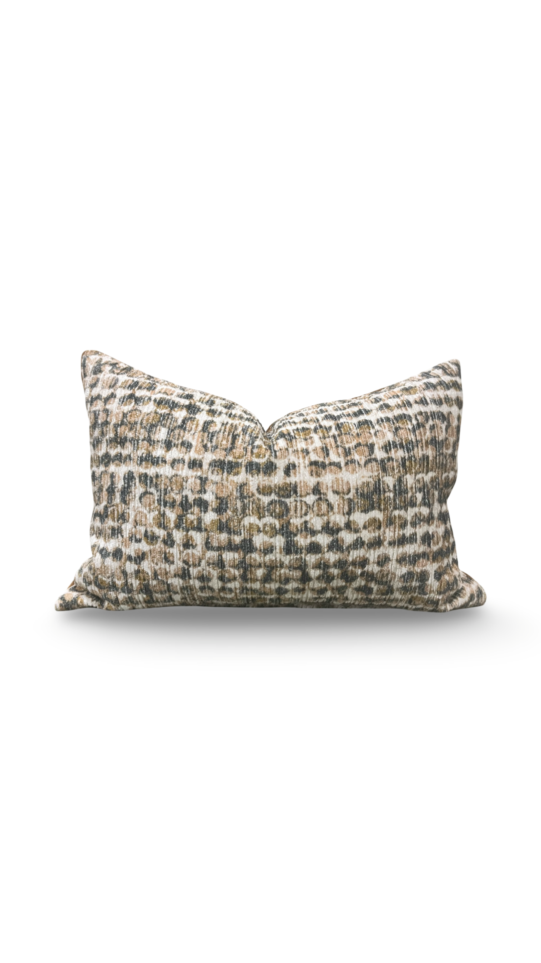 Designer Fabric Ezri Sorbet 12x18" Knife Edge Lumbar Pillow