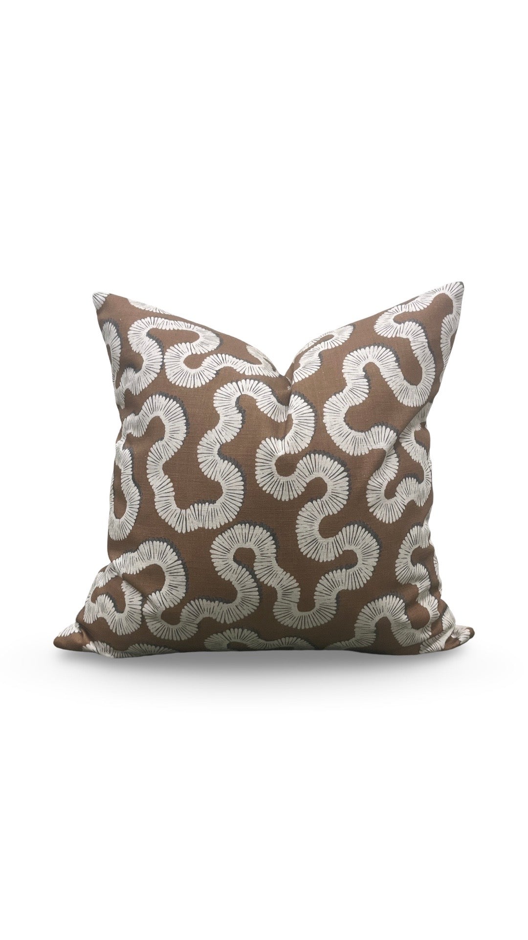 Decorative Pillow Kezia Copper 20x20" Knife Edge Cover