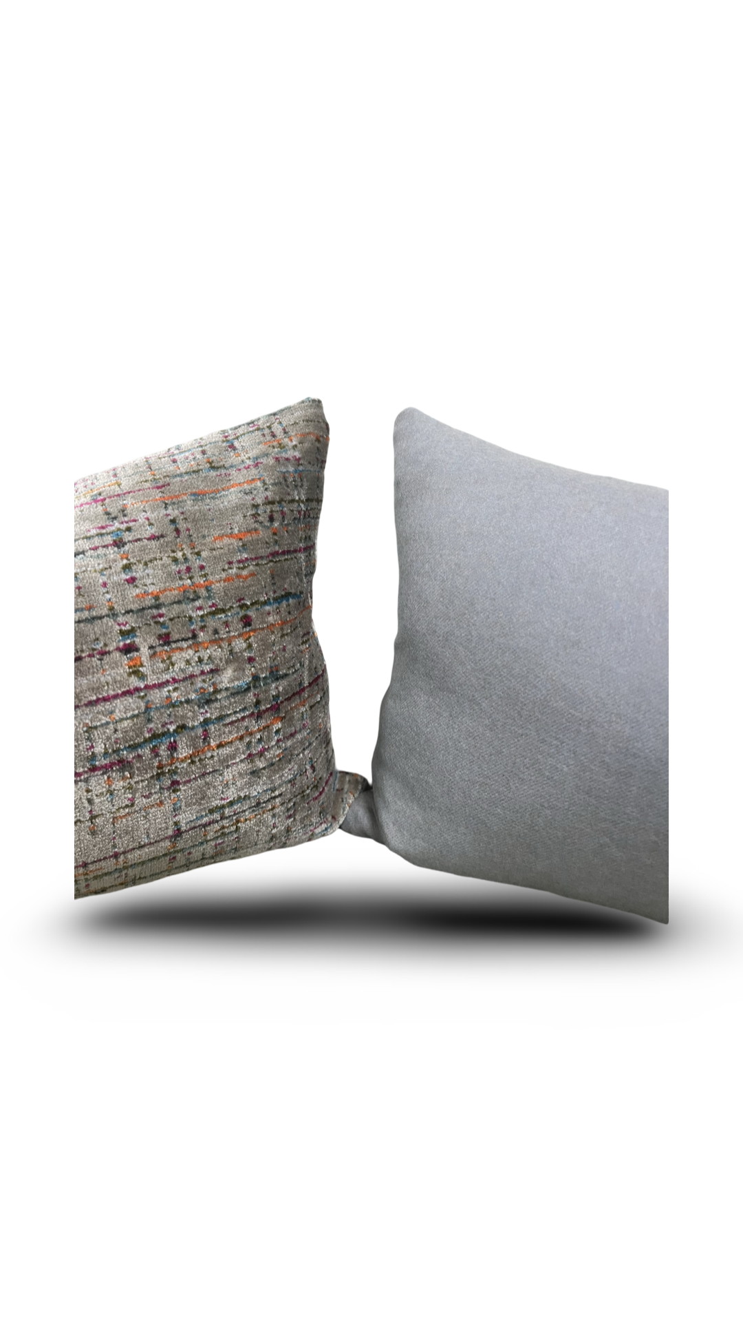 Santo Multi 12x18" Knife Edge Decorative Lumbar Pillow