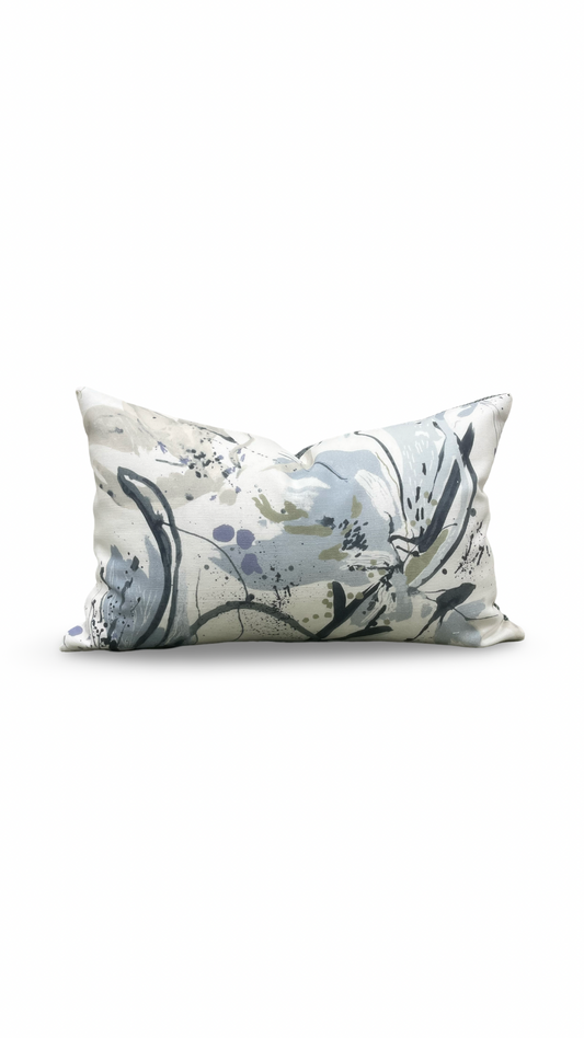 Artesia Ink 12X18" Knife Edge Decorative Lumbar Pillow