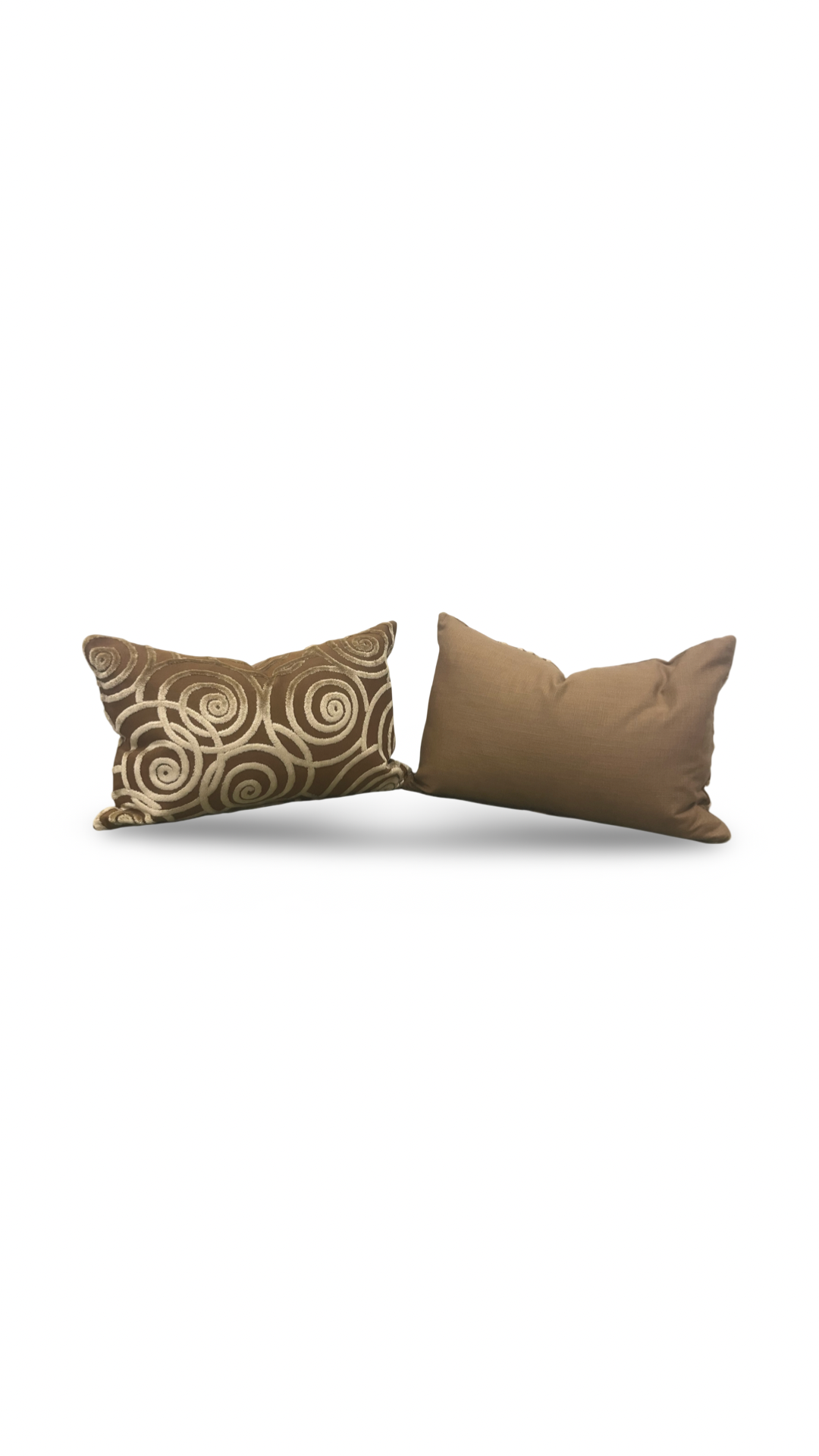 Luxury Pillow Swing Velvet Bronze 12x18" Knife Edge Decorative Lumbar Pillow